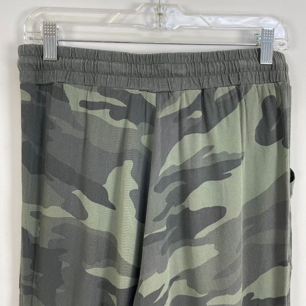 Splendid Womens Small Green Camouflage Joggers Camo‎ Drawstring Waist Pants - Picture 6 of 9